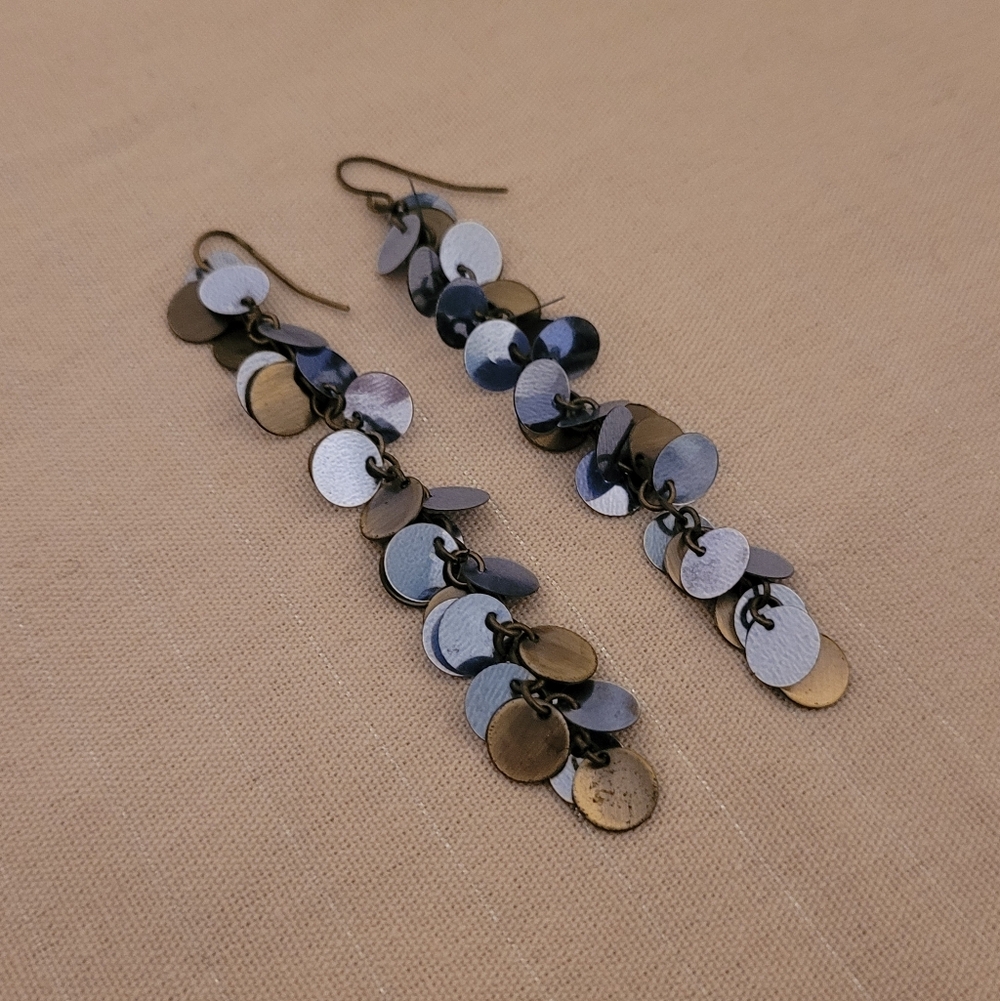 FREE ICING Dangle Disc Earrings